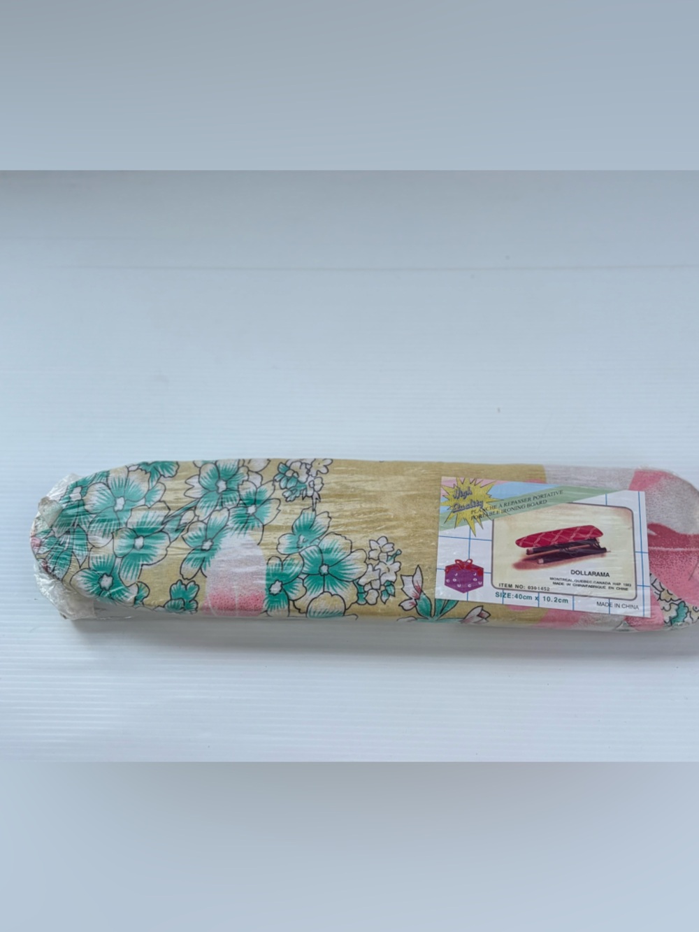 Vintage Folding Ironing Board Tabletop Floral Travel Portable Compact